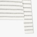 JAJU Ribbed Turtleneck Knit – Light Grey