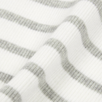 JAJU Ribbed Turtleneck Knit – Light Grey