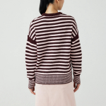 JAJU Stripe Knit – Burgundy
