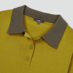 JAJU Contrast Collar Knit – Olive