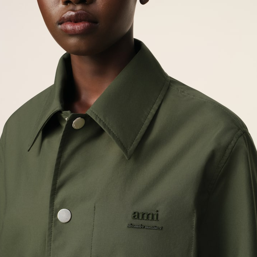 AMI (Unisex) Ami Coach Jacket – Khaki