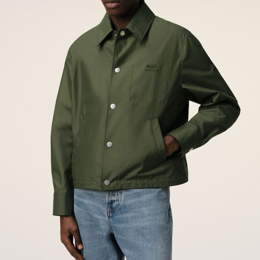AMI (Unisex) Ami Coach Jacket – Khaki