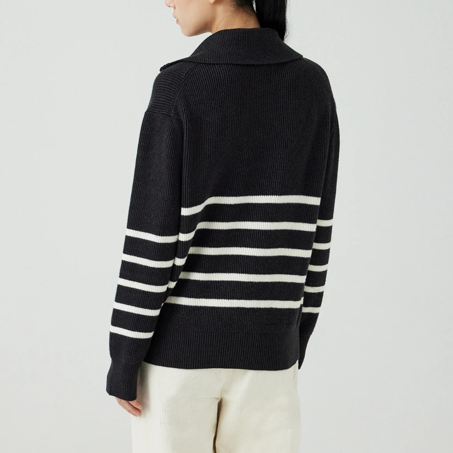 JAJU Half-Zip Knit – Dark Grey