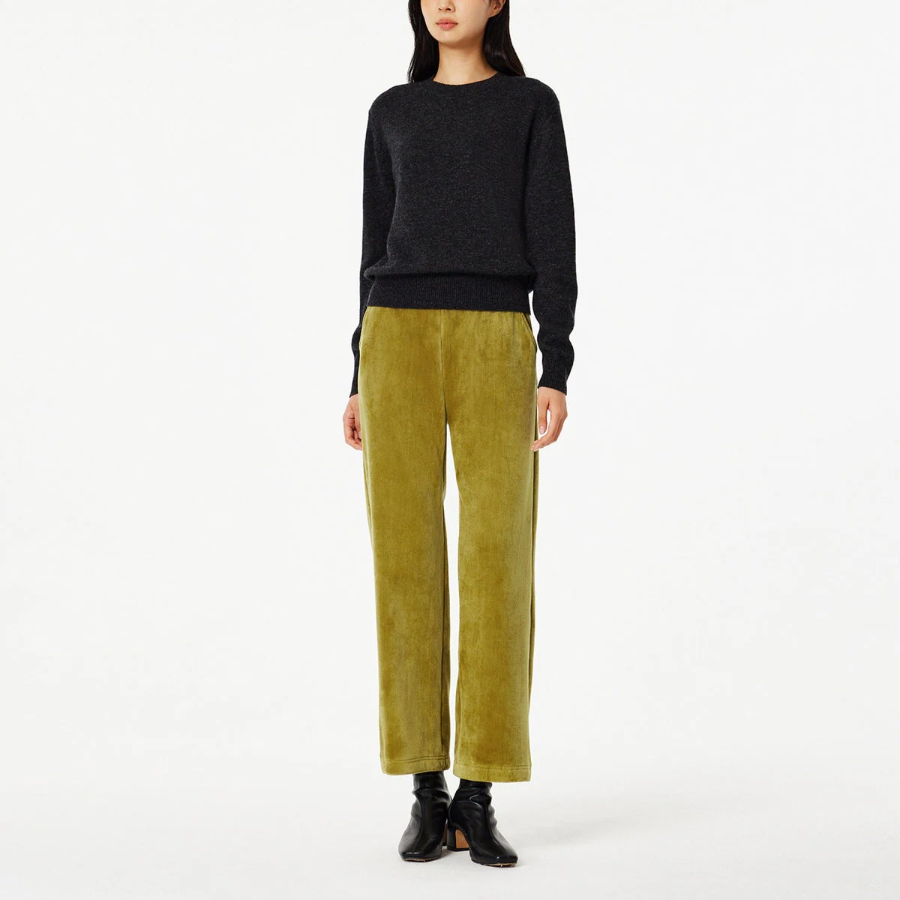 JAJU Merino Wool Round Neck Knit – Charcoal