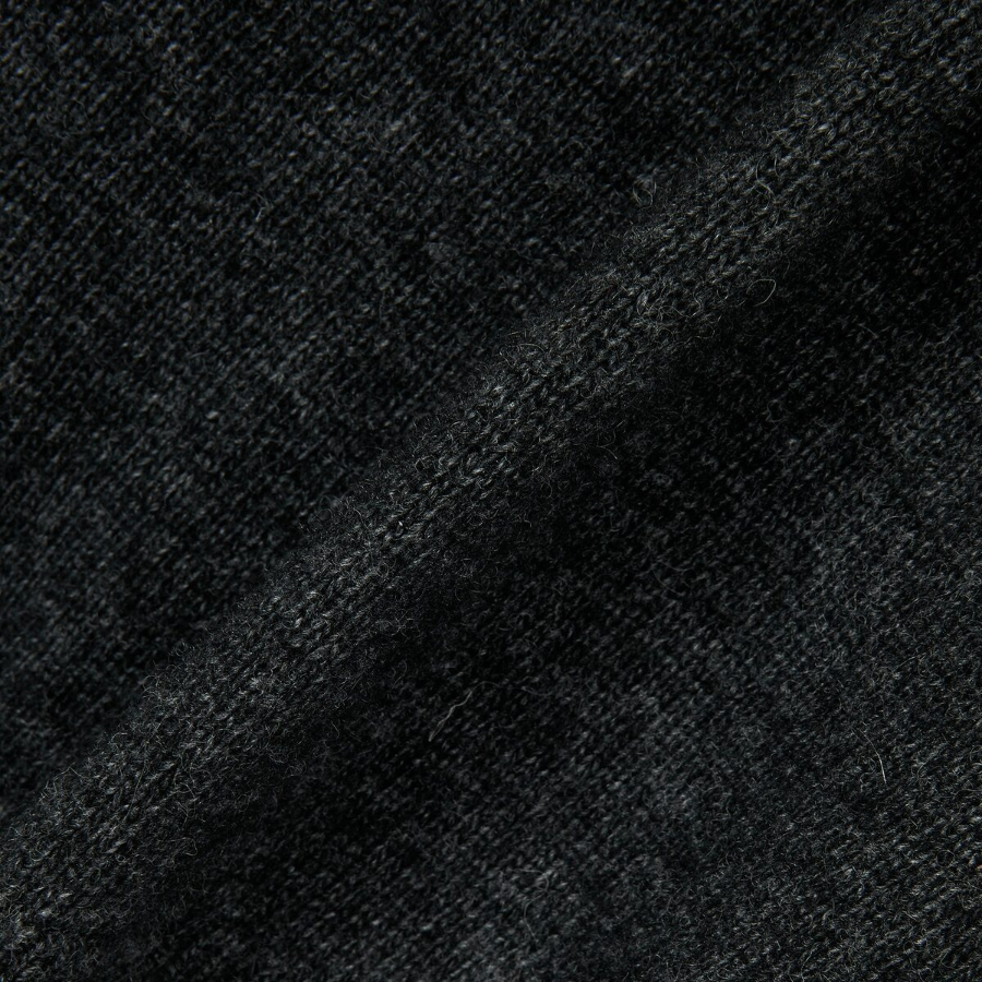 JAJU Merino Wool Round Neck Knit – Charcoal