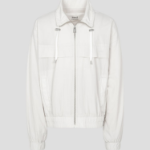 AMI (Unisex) Ami Zipped Windbreaker – Ivory