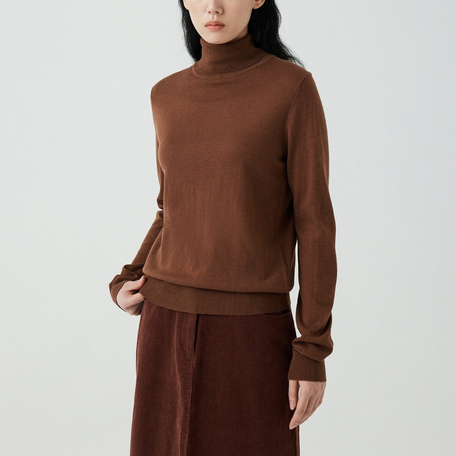 JAJU Turtleneck Knit – Brown