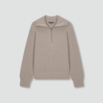 JAJU Half-Zip Knit – Beige