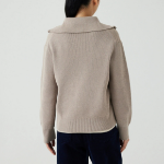 JAJU Half-Zip Knit – Beige