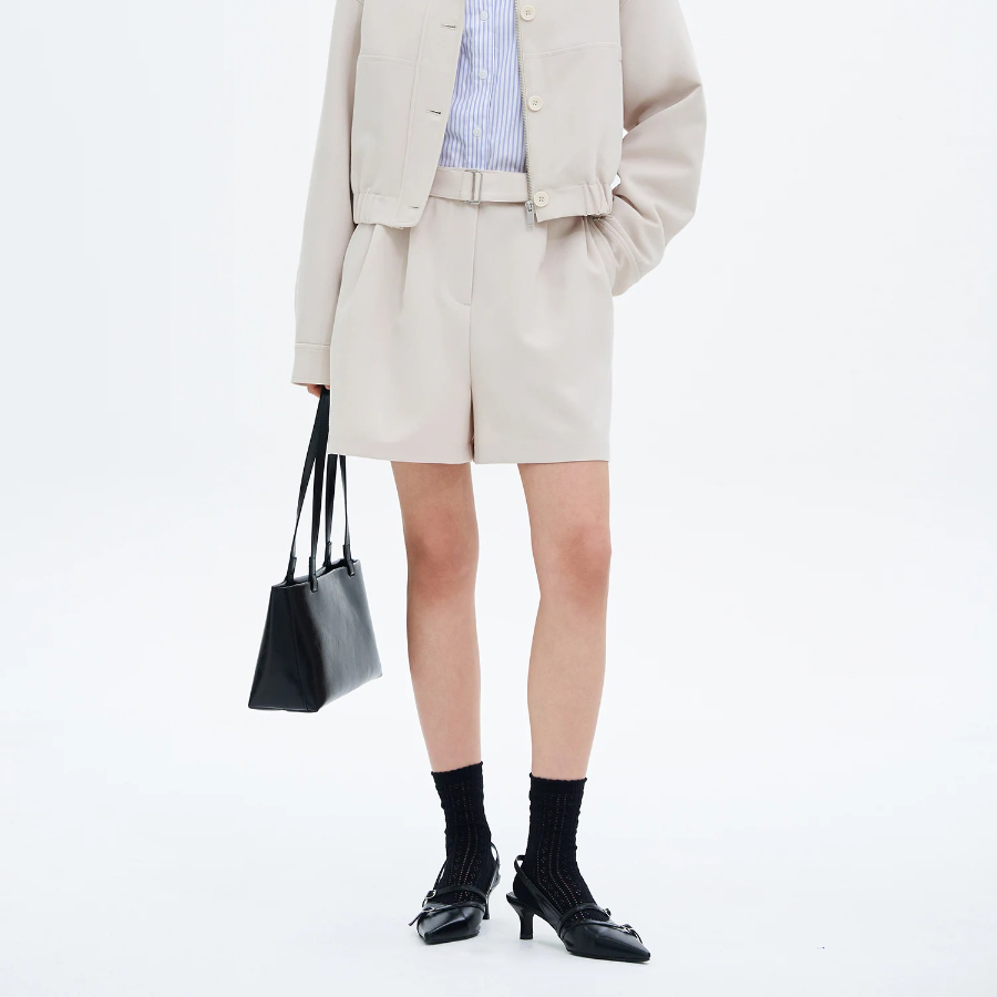 8 seconds Jacket Setup Shorts — Ivory