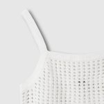 JAJU Crochet Bustier Vest – White