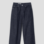 8 seconds Straight Linen Denim — Navy
