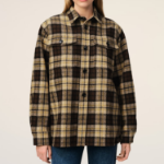 AMI (Unisex) Pocket Overshirt – Brown/Beige