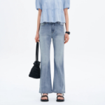 8 seconds Mid-Length Bootcut Lightweight Denim — Sky Blue