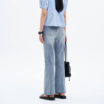 8 seconds Mid-Length Bootcut Lightweight Denim — Sky Blue