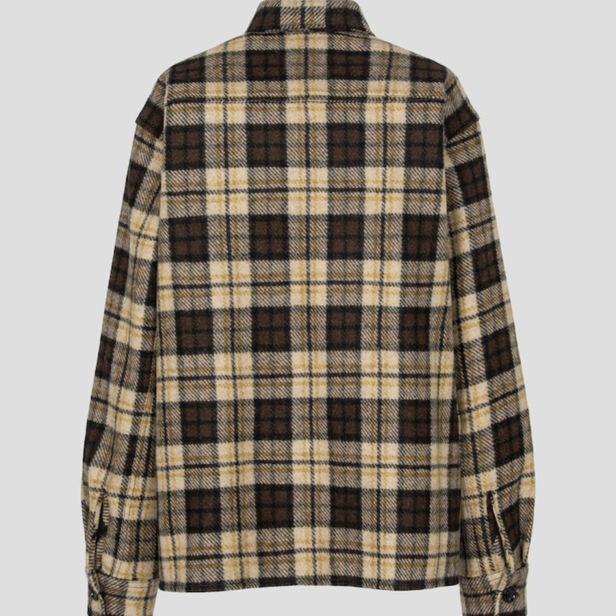 AMI (Unisex) Pocket Overshirt – Brown/Beige