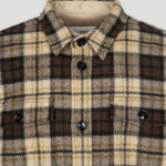 AMI (Unisex) Pocket Overshirt – Brown/Beige
