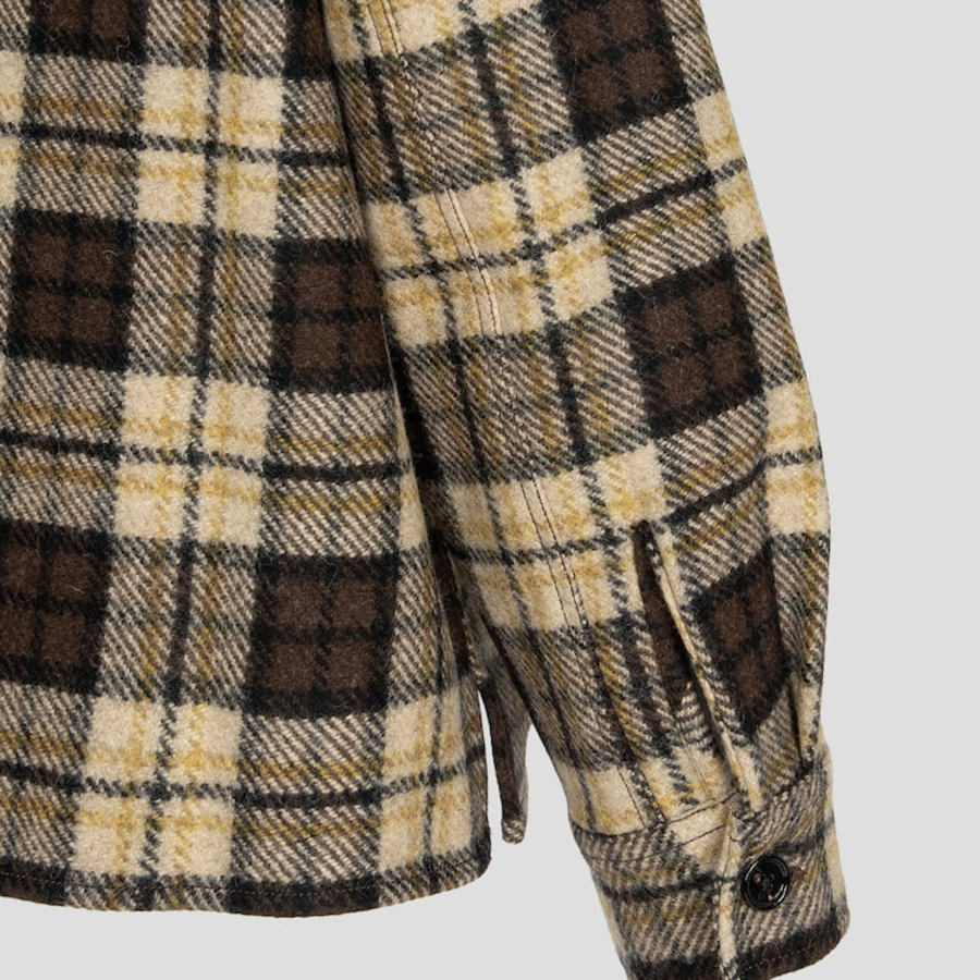 AMI (Unisex) Pocket Overshirt – Brown/Beige