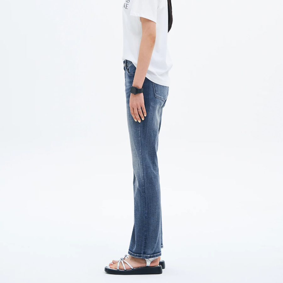 8 seconds Mid-Length Bootcut Lightweight Denim — Blue