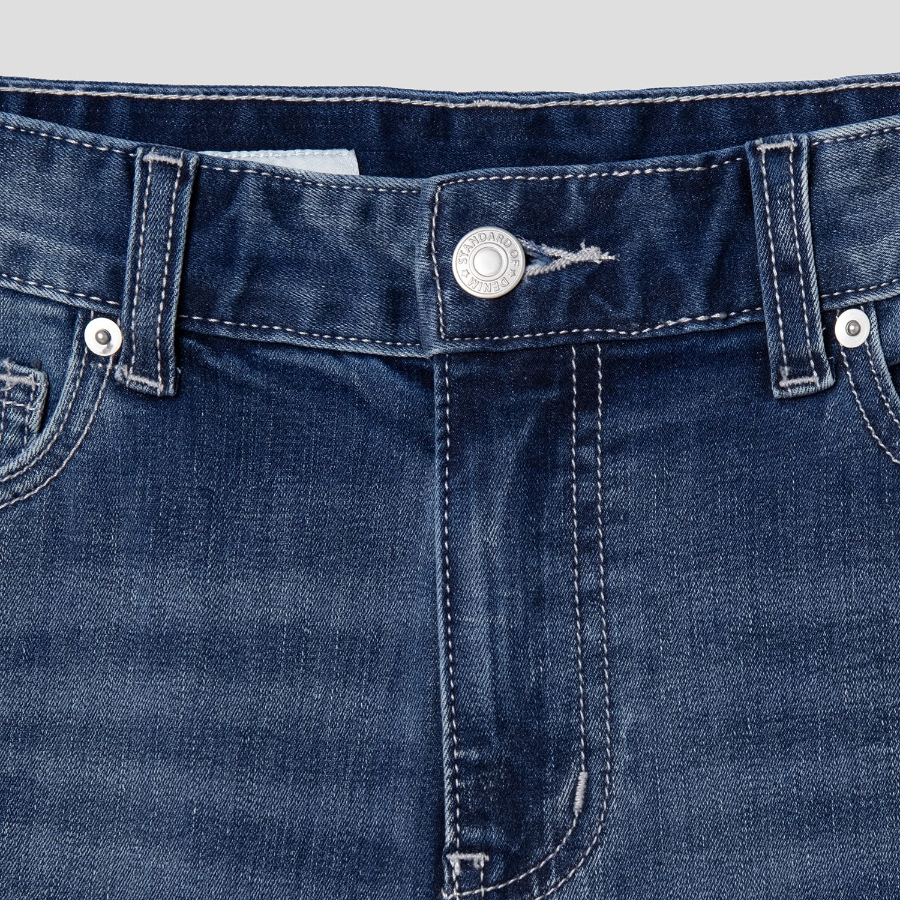 8 seconds Mid-Length Bootcut Lightweight Denim — Blue