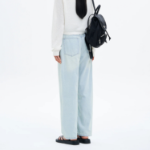 8 seconds Lightweight Straight Linen Denim — Sky Blue