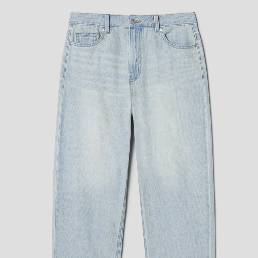 8 seconds Lightweight Straight Linen Denim — Sky Blue