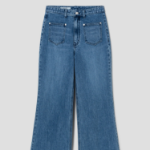 8 seconds Out Pocket Bootcut Denim Pants — Blue