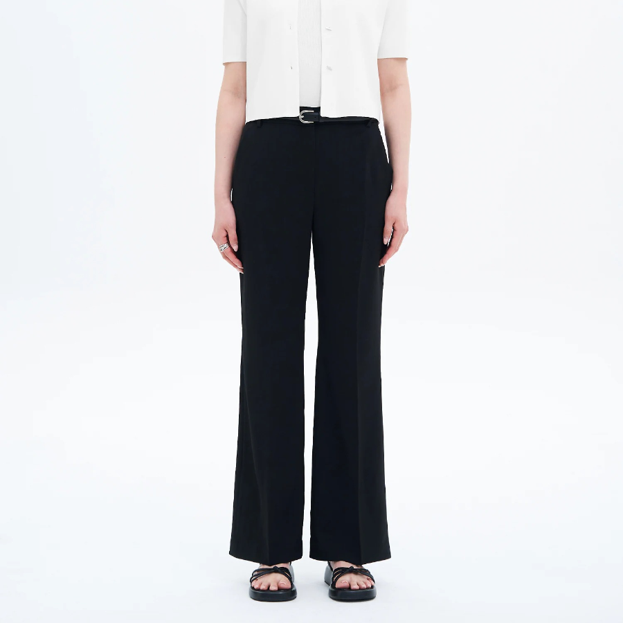 8 seconds Summer Bootcut Slacks — Black