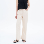 8 seconds Lightweight Straight Denim Pants — Ivory