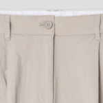 8 seconds Cotton Two-Tuck Casual Pants — Beige
