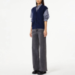 JAJU Soft Button Vest – Navy