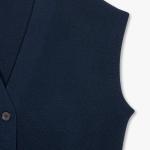 JAJU Soft Button Vest – Navy