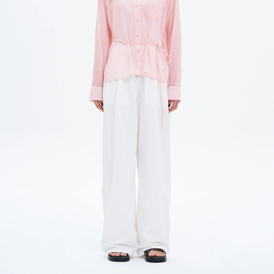 8 seconds Nylon Banding Pants — White