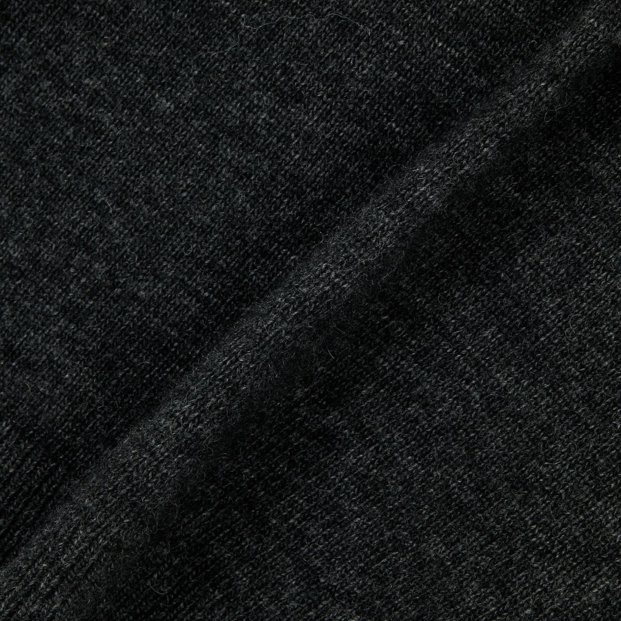 JAJU Merino Wool V-Neck Knit Vest – Charcoal