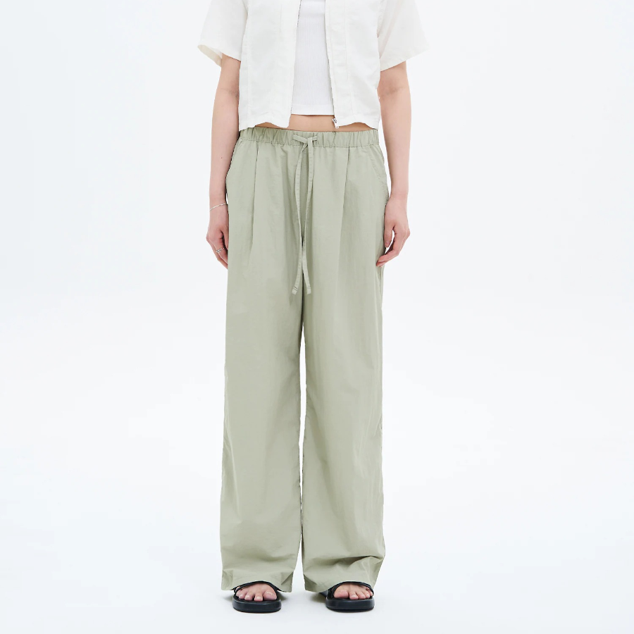 8 seconds Nylon Banding Pants — Khaki