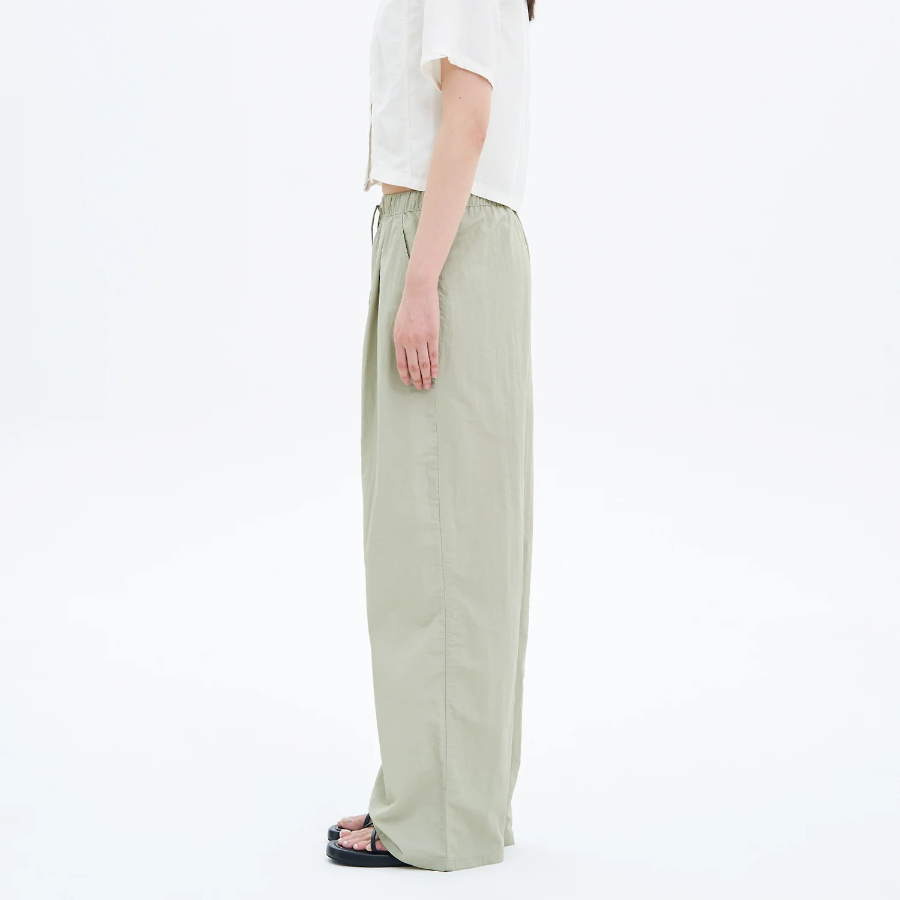 8 seconds Nylon Banding Pants — Khaki