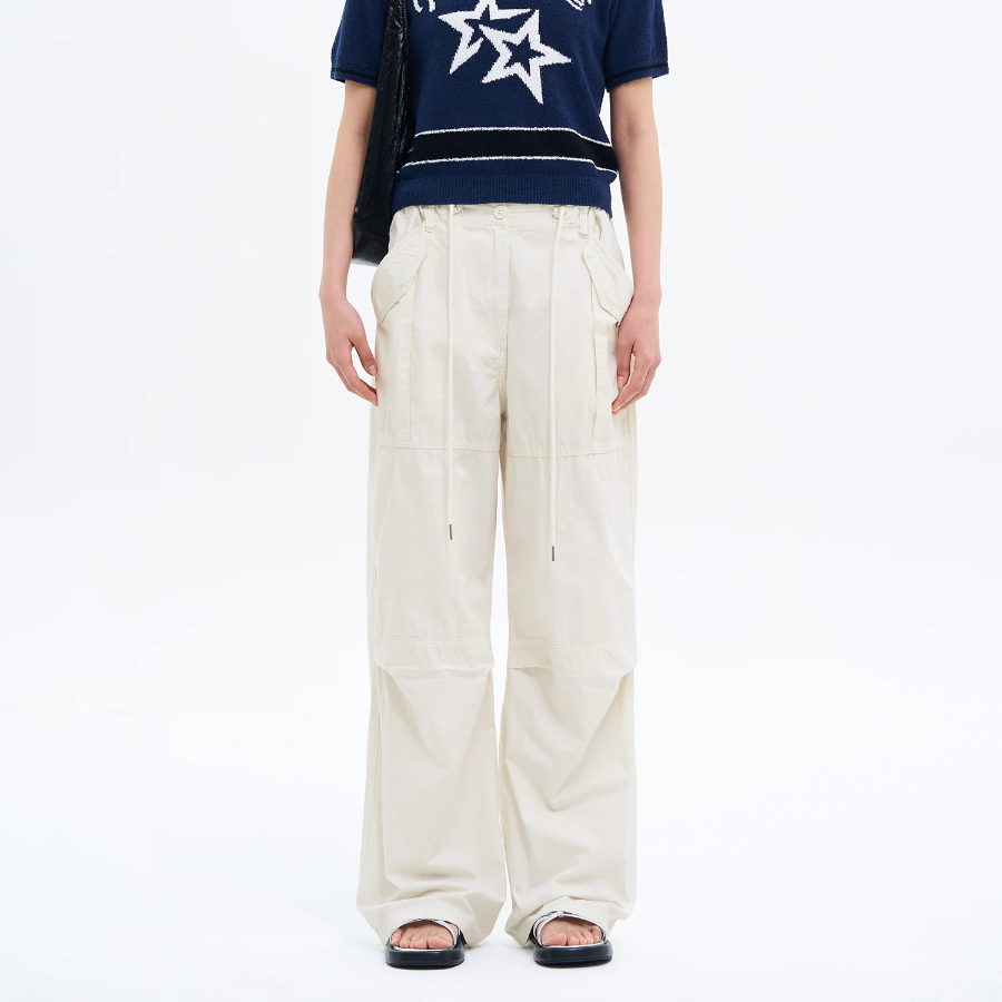 8 seconds Ripstop Cotton Pants — Ivory