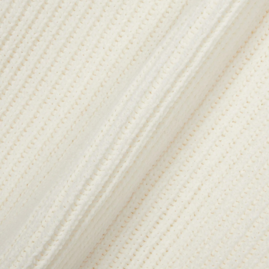 JAJU Round Neck Button Vest – Ivory