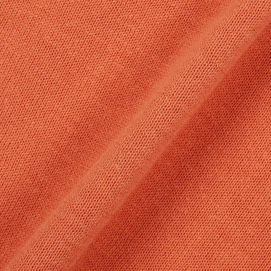 JAJU Washable Short Sleeve Knit – Orange