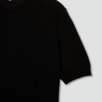 JAJU Washable Short Sleeve Knit – Black