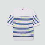 JAJU Washable Short Sleeve Knit – Light Blue