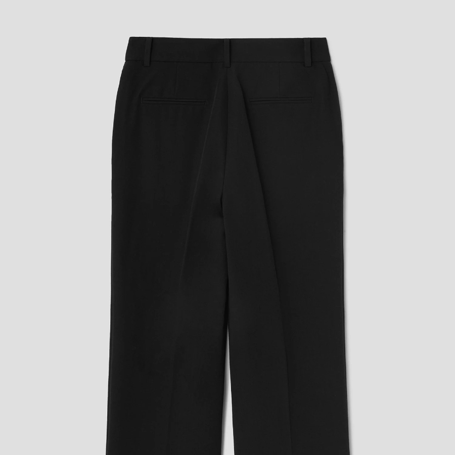 8 seconds Spring Basic Straight Fit Slacks — Black