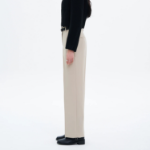 8 seconds Spring Basic Straight Fit Slacks — Beige
