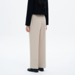 8 seconds Spring Basic Straight Fit Slacks — Beige