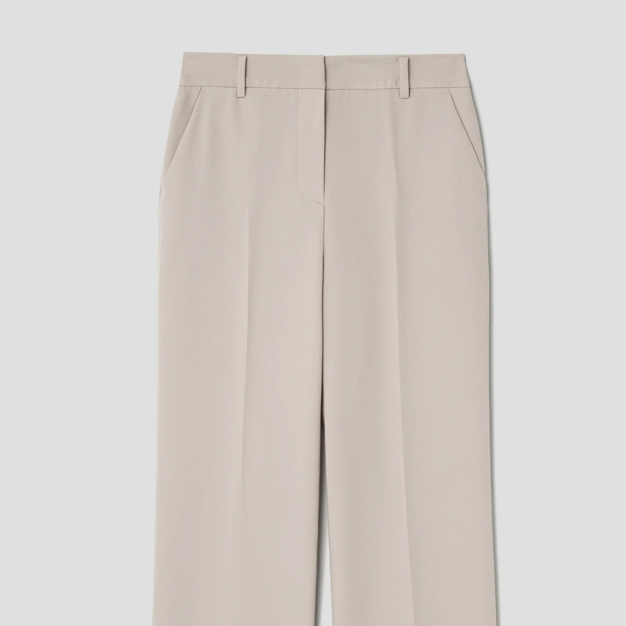 8 seconds Spring Basic Straight Fit Slacks — Beige