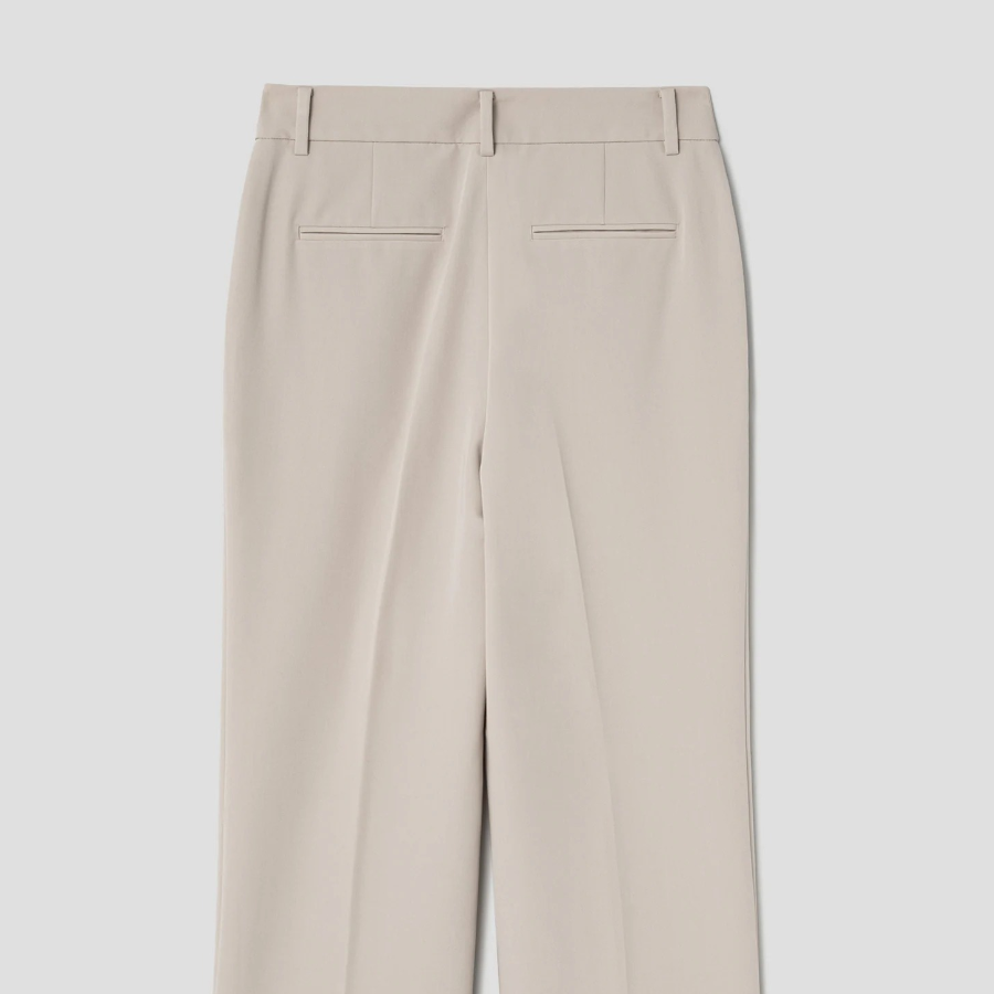8 seconds Spring Basic Straight Fit Slacks — Beige