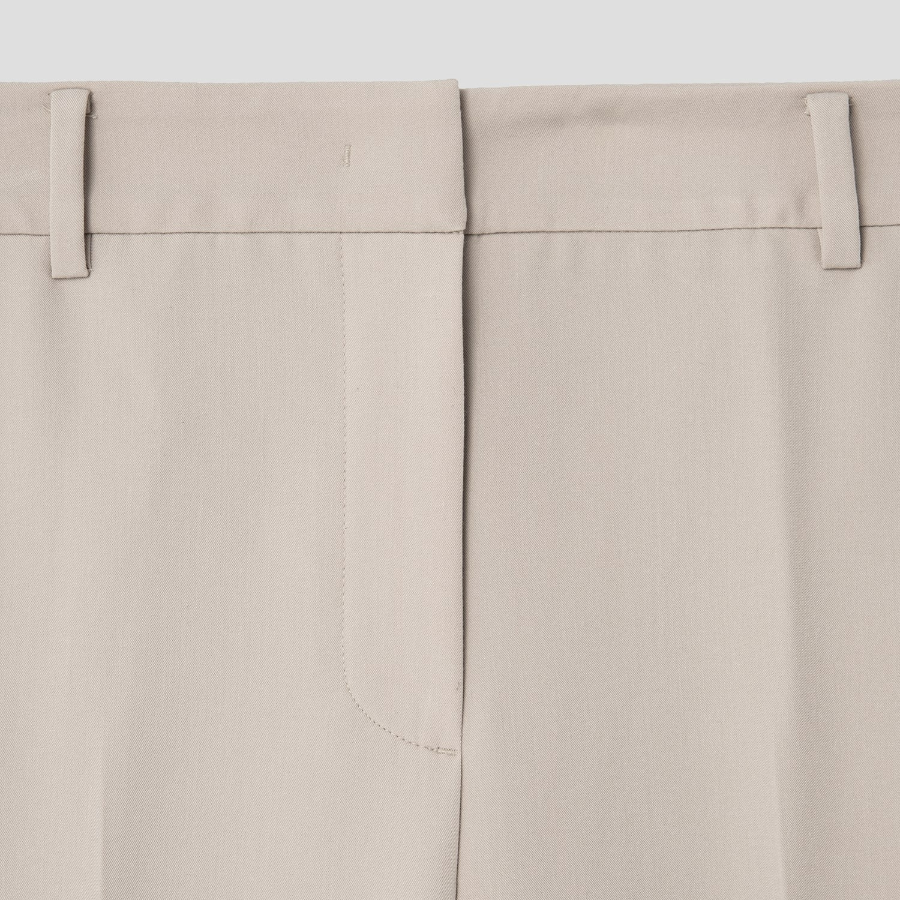 8 seconds Spring Basic Straight Fit Slacks — Beige