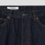 8 seconds High Waist Semi Wide Denim — Navy