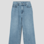 8 seconds High Waist Semi Wide Denim — Sky Blue