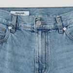 8 seconds High Waist Semi Wide Denim — Sky Blue